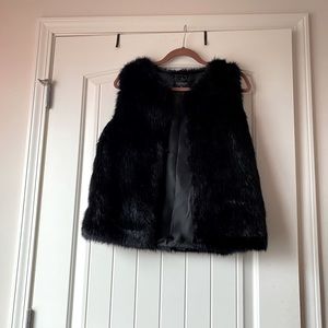 Faux fur vest
